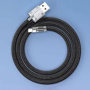 Nylon Braided Usb c Cable Type c Phone Charging Cable 120w 6A Fast Charging Data Cable - Product Image 6