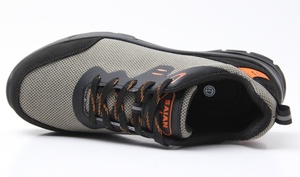 รองเท้านิรภัย Flying Woven สำหรับผู้ชาย, รองเท้าเซฟตี้รองเท้าหัวเหล็กรองเท้าฝึกลำลองหนังนิ่มรองเท้านิรภัยสำหรับปกป้องเท้า - Product Image 6