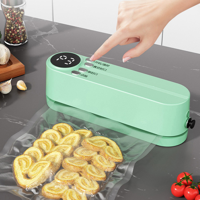 Automatic ABS Plastic Vacuum Sealer Handheld Bag Sealer Household Garage Kitchen Use Portable Electric Powered Via USB Battery