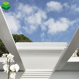 2020 China personalizado hecho bioclimática retráctil de aluminio pérgola con luces LED - Product Image 1