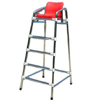 Chaise de sauveteur de piscine confortable avec option pare-soleil-Améliore l'expérience de travail du sauveteur, idéale pour les piscines publiques