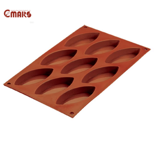 Ensemble d'ustensiles de cuisson en caoutchouc 30x17.5x1.5cm demi-sphère <span class=keywords><strong>petit</strong></span> <span class=keywords><strong>Savarin</strong></span> 18 cavités grand bateau 9 cavités moules à flan-24 15 6 - Product Image 2