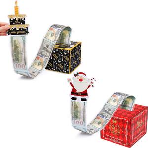 <span class=keywords><strong>เงิน</strong></span>สดดึงตลก<span class=keywords><strong>เงิน</strong></span>แปลกใจกล่องของขวัญกระดาษสุขสันต์วันเกิดคริสต์มาสปีใหม่ครบรอบวาเลนไทน์ Eid กล่องของขวัญ - Product Image 2