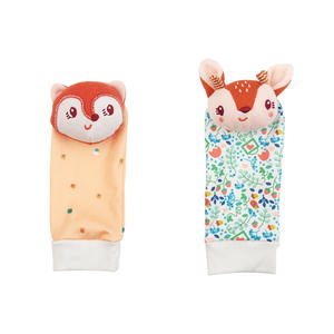 Set de Regalo para Recién Nacido, Calcetines de Algodón Suave con Sonajero en la Muñeca y Buscador de Pies con Juguete Musical, Calcetines con Sonajero para Bebés - Product Image 5