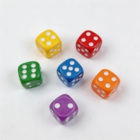 Dés classiques carrés D6 personnalisés avec logos pour jeux de rôle de casino, en plastique acrylique 16 mm pour adultes