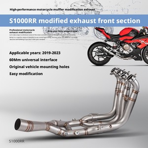 <span class=keywords><strong>Tube</strong></span> de raccordement avant en acier inoxydable 60 mm pour <span class=keywords><strong>échappement</strong></span> <span class=keywords><strong>moto</strong></span> Yamaha S1000RR/S1000R 2019-2024 Droit – Nouveau modèle pour rétrofit/amélioration - Product Image 4