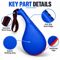 Cible de frappe en cuir personnalisée OEM, souple, protectrice et durable pour l'entraînement de MMA, de kickboxing et de gym