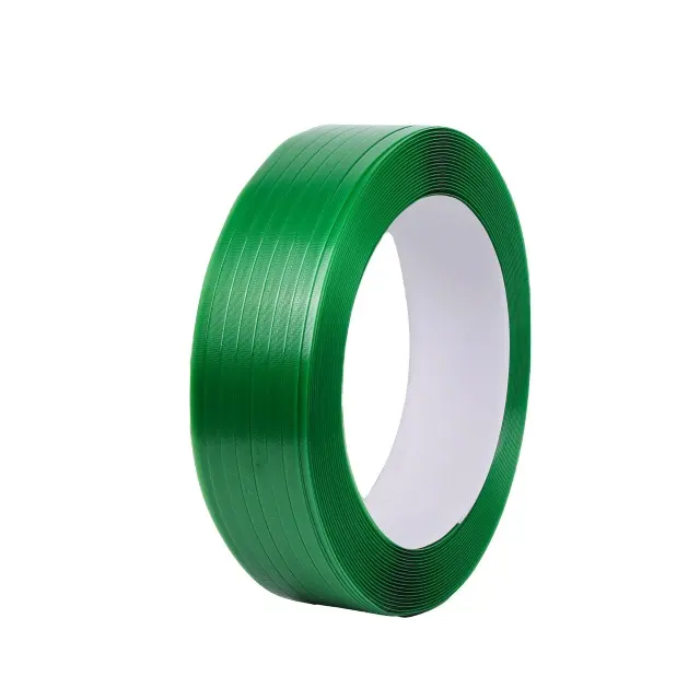 High quality Green PET strapping plastic packing belt 16/19/25 for big box packing
