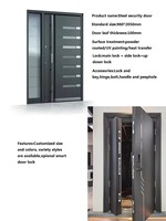 Système de Serrure Intelligent Style Moderne Tendance en Alliage de Zinc pour Portes de Sécurité Domestique avec Verrou Multipoints Porte Métallique pour Maisons