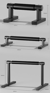 Barras Paralelas de Acero y Madera XLAN, Equipo de <span class=keywords><strong>Calistenia</strong></span> Portátil y Plegable, <span class=keywords><strong>Barra</strong></span> para Flexiones, <span class=keywords><strong>Barra</strong></span> para Empujar, Banda de Resistencia, Chaleco con Peso - Product Image 3