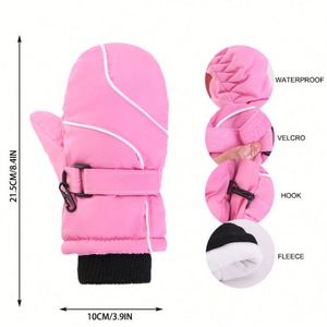 Mitaines imperméables pour enfants, gants de ski chauds et épais pour filles et garçons, cadeau promotionnel - Product Image 3
