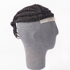 Tupé brasileño de cabello humano virgen para <span class=keywords><strong>hombre</strong></span> Color negro azabache <span class=keywords><strong>Afro</strong></span> Crnrow Box <span class=keywords><strong>Trenzas</strong></span> Tupé de encaje completo - Product Image 4