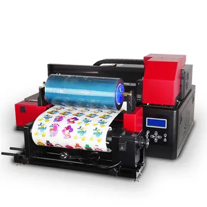 Refinecolor A3 UV DTF Printer Roll To Roll Xp600 Inkjet Printer Sticker Printing Machine UVDTF Cup Wraps