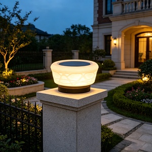 Lampes de poteau électriques/solaires modernes, étanches IP65, LED, pour extérieur, jardin, villa, poteaux, éclairage décoratif paysager - Product Image 2