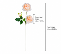 Bunga Pernikahan Buatan Grosir 3 Kepala Bunga Ranunculus Bunga Peony Buatan Bunga Buatan untuk Dekorasi Rumah