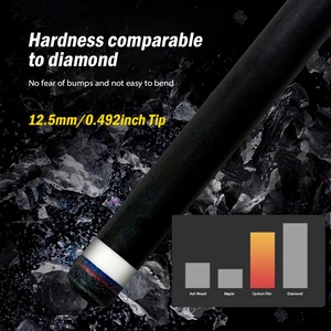 YEUEK Carbon Fiber <b>Pool</b> Cue 12.5mm Low Deflection Cue <b>Stick</b> Leather Wrap Professional <b>Pool</b> <b>Stick</b> with Extension - Product Image 5