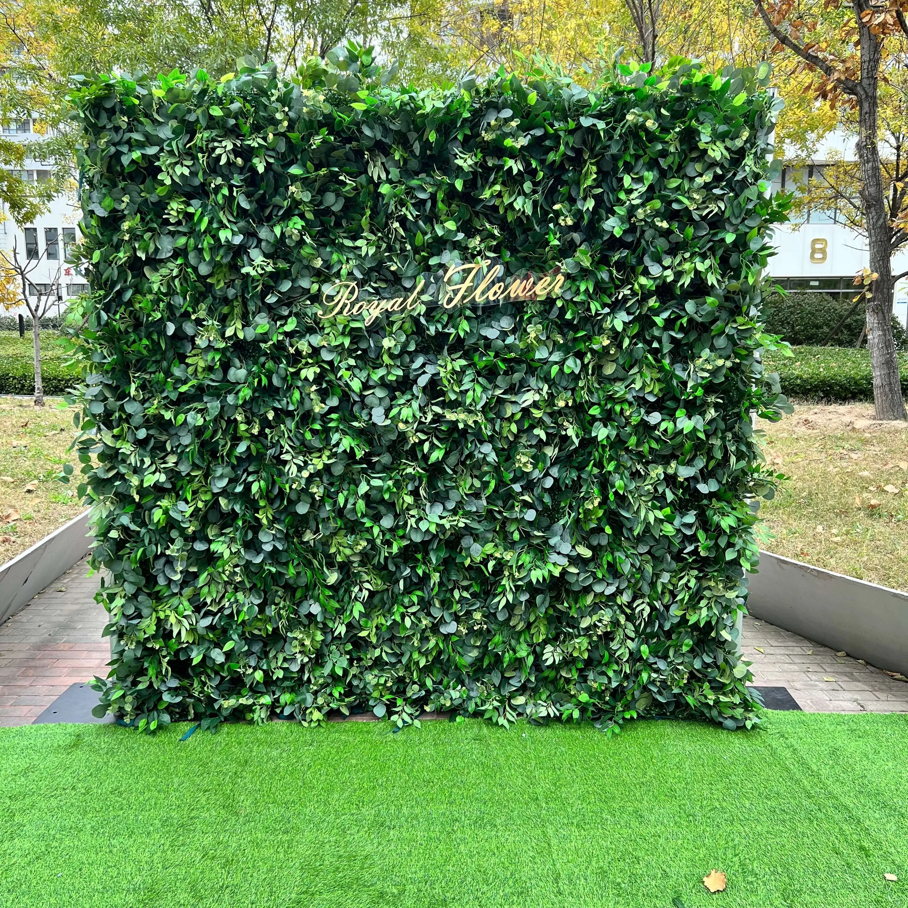 Wedding Decoration Customize Artificial Grass Wall Green Plant Backdrop For Party Decor Artificial Grass Backdrop