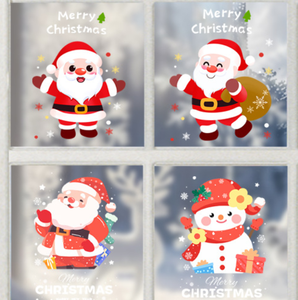 新しいサンタクロースクリスマス静的しがみつく窓デカールPVC防水再利用可能ガラスドアと休日シーン装飾ステッカー - Product Image 2