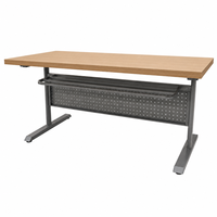Poste de travail informatique moderne KD pour employés, table à structure en acier pour usage commercial en bureau