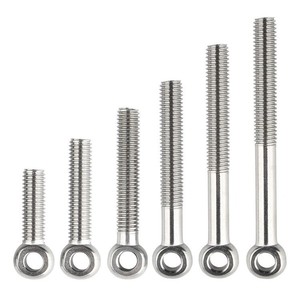 Tornillo Giratorio de Acero Inoxidable 304, Anillo de Elevación con Ojo de Pescado y Orificio, Perno M5M6M8M10M12M14 para Manualidades Metálicas - Product Image 1