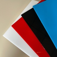 Plaque acrylique rouge opaque Chinaplas pour découpe laser, 100% PMMA vierge