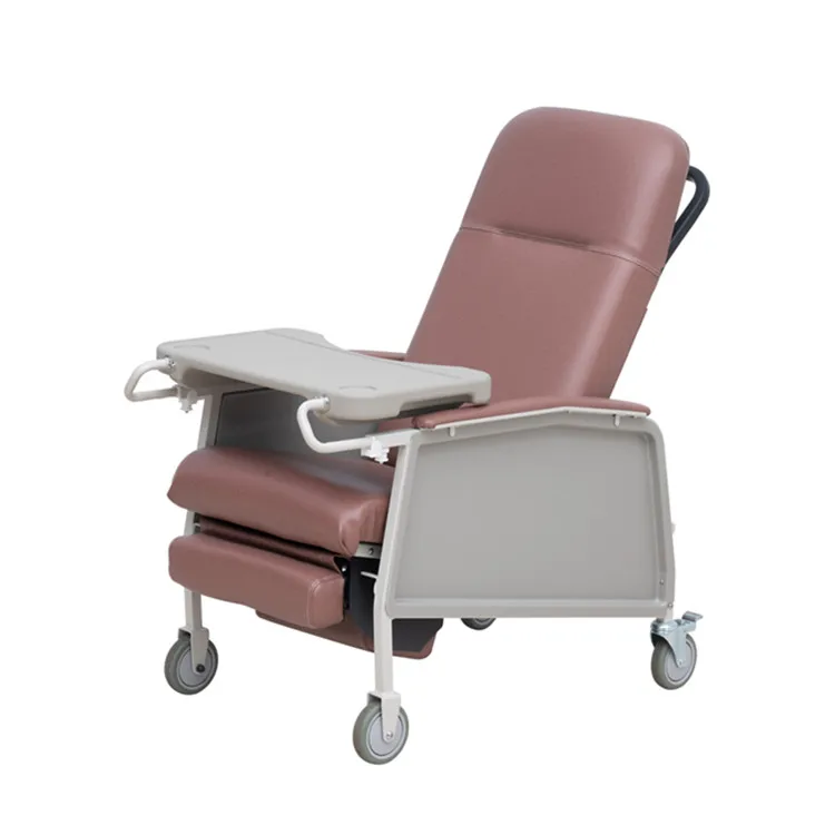 BT-CN021 Hospital Foldable Patient Accompany Chair Elderly recliner home care attendant bed dinning board price
