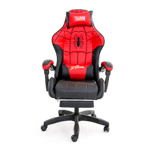 Silla ergonómica para juegos de diseño moderno con reposapiés, silla giratoria de oficina de cuero sintético, envío gratis, precio barato - Product Image 2