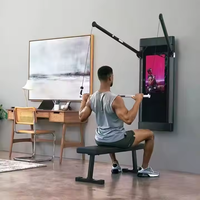 Nouveau miroir magique intelligent pour la remise en forme, écran tactile haute définition de 32 pouces, acier et plastique durables, montage mural, utilisation en intérieur