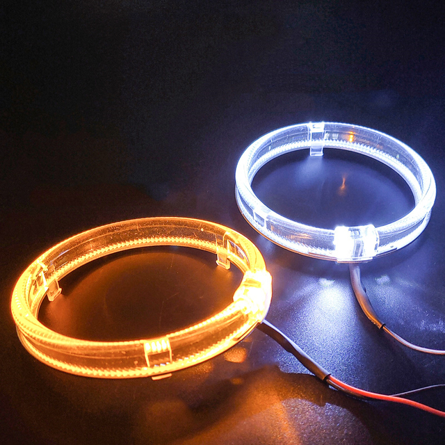 Dual Color Angel Eyes Light Angel Eyes Cotton Led Angel Eyes Led halo Led Ring With Turning Yellow