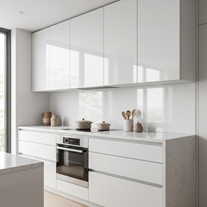 Panneaux ACP ACM de luxe HENGLICAI, panneaux de <span class=keywords><strong>cuisine</strong></span> modernes à haute brillance, antibactériens, revêtus de PVDF, panneaux composites en aluminium - Product Image 6