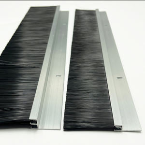2510176 Industriële Kwaliteit Aluminium Vlamvertragende Borstel Draaideur Bodem Afdichting <span class=keywords><strong>Strip</strong></span> Metalen Borstel - Product Image 4