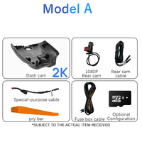 Caméra de tableau de bord HOLROADX4G avec double objectif pour Mercedes-Benz GLC X254 Gen2 2023-2026, Plug&Play, vision nocturne, contrôle par application