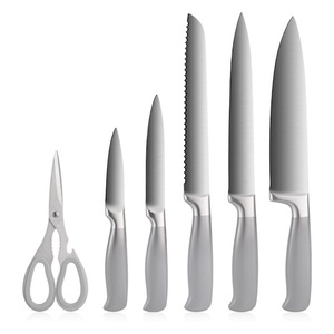 ชุดมีดครัวสแตนเลส 7 ชิ้น ดีไซน์ใหม่ ชุดอุปกรณ์ครัวที่ต้องมี พร้อมแท่นวาง - Product Image 2