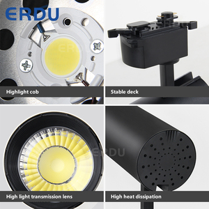 CE RoHS certifié SAA lumière <span class=keywords><strong>de</strong></span> tache <span class=keywords><strong>de</strong></span> voie <span class=keywords><strong>de</strong></span> l'épi led <span class=keywords><strong>de</strong></span> 15w moderne <span class=keywords><strong>rail</strong></span> éclairage commercial <span class=keywords><strong>suspendu</strong></span> moderne noir blanc - Product Image 5