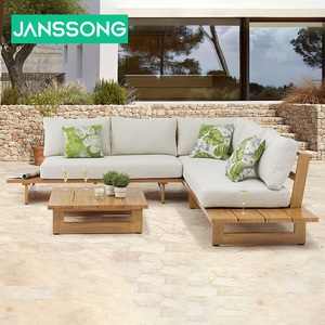 Ensemble de canapés modernes de haute qualité en <span class=keywords><strong>teck</strong></span> pour la plage, le jardin ou l'hôtel Villa salon avec table basse - Product Image 3
