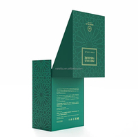 Boîtes personnalisées Boîtes en carton magnétiques Boîtes en papier de parfum vides noires pour bouteille en verre cosmétique