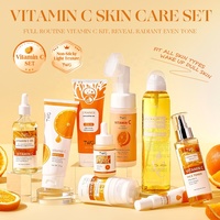 Ensemble de soins du visage éclaircissant à la vitamine C TWG RTS, nettoyant visage, tonique, crème anti-taches, crème pour les yeux et le visage, ensemble de soins de la peau à la vitamine C