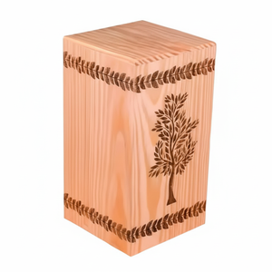 Urnas de cremación de madera modernas hechas a mano, urnas funerarias decorativas para hombre y mujer, precio bajo - Product Image 1