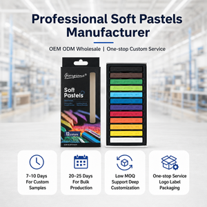 Giorgione – Lot <span class=keywords><strong>de</strong></span> 12 pastels carrés non toxiques pour artistes, enfants, étudiants et débutants - Product Image 5