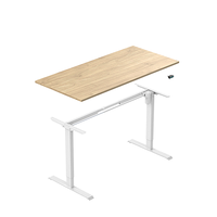 Mobilier de bureau électrique moderne personnalisé assis debout et à commande en fer matériel de bureau réglable en hauteur métal acier inoxydable