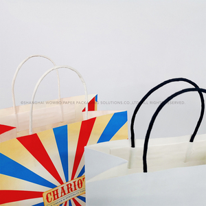 Thân thiện với môi tùy chỉnh thiết kế in ấn nhà hàng & thực phẩm Takeaway Kraft Túi giấy với Xoắn xử lý - Product Image 3