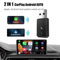 Adaptador Inalámbrico Compacto JMYTECH CA-26 para CarPlay y Android Auto, 2 en 1, de Cable a Inalámbrico, con Bluetooth 5.4, Compatible con Netflix y YouTube