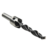 OEM 7 pièces Forets à chanfreiner et à aléser pour le travail du bois, à trois pointes, avec guide pour machine à chanfreiner