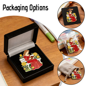 Broche personnalisée en émail pour le soutien des célébrités, promotionnelle, avec illustration de portrait tendance, cadeau, souvenirs de concert, directement de l'usine - Product Image 6