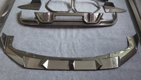 Diffuseur de pare-chocs arrière en fibre de carbone sèche style Larte pour BMW X5M F95 LCI X6M F96 LCI 2024+ - Pièces de tuning aérodynamique extérieures pour voiture