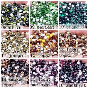 Offre Spéciale Strass Brillants SS10-SS30 5mm Pierres de Cristal à Dos Plat pour Ongles, à Coller, pour Nail Art DIY, Manucure en Verre, Vêtements et Sacs - Product Image 5