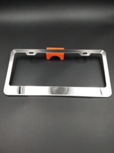 Cadre de plaque d'immatriculation chromé robuste en acier inoxydable - Product Image 3