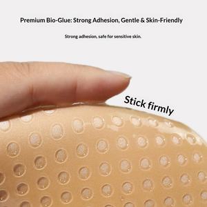 Soutien-gorge adhésif push-up invisible sans bretelles et sans armatures pour <span class=keywords><strong>femme</strong></span>, avec couvre-tétons adhésifs, forme ailée unie à lacets - Product Image 5