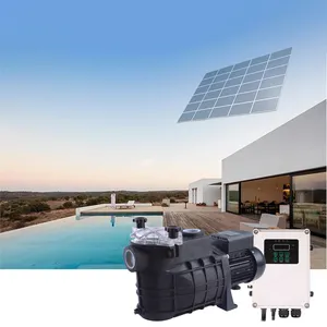 Yüzme havuzu ve akvaryum için 1500 ile 2HP havuz su pompası W AC DC hibrid güneş enerjisi yüzme güneş panelleri sistemi