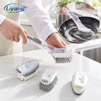 Brosse à vaisselle avec distributeur de savon intégré pour restaurants et cuisines d'hôtels